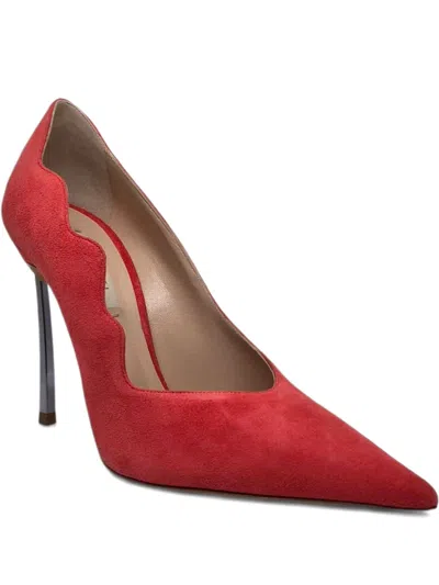 Casadei Scalloped Stiletto Pumps In Red