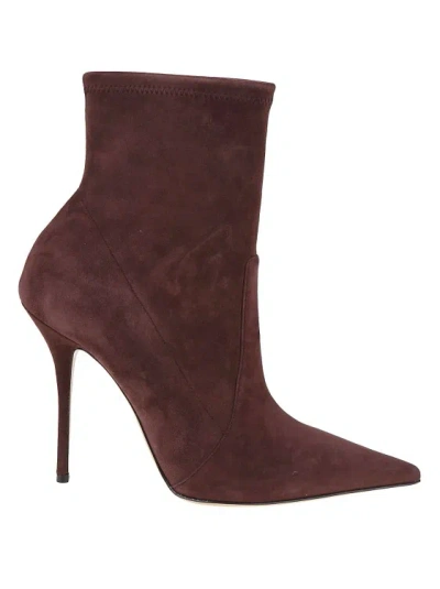 CASADEI SCARLET ANKLE BOOT IN STRETCH SUEDE