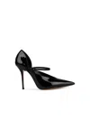 Casadei Scarlet Jolly Patent Leather Pointed Toe Pumps In Black