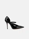 Casadei 'scarlet' Black Shiny Leather Pumps In Black
