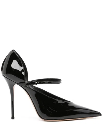 Casadei Scarlet Jolly 100mm Leather Pumps In Black