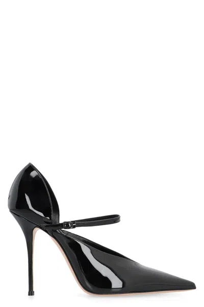 Casadei Scarlet Jolly 100mm Leather Pumps In Black