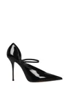 Casadei Scarlet Jolly Patent Leather Pointed Toe Pumps In Black