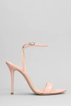 CASADEI SCARLET SANDALS IN ROSE-PINK PATENT LEATHER