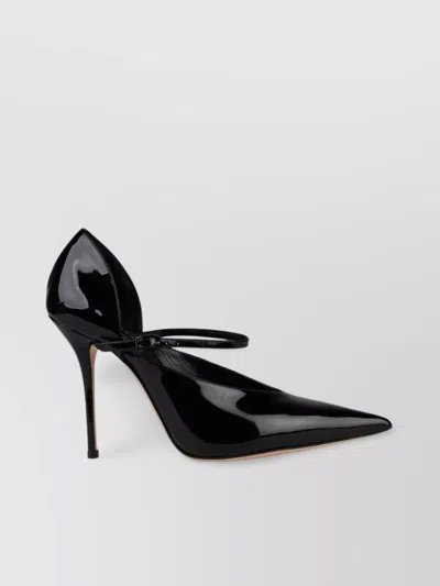 Casadei 'scarlet' Shiny Leather Pumps In Black