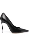 Casadei Sculpted-heel 110mm Leather Pumps In Black