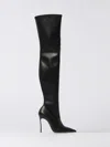 Casadei 80mm Pointed-toe Stiletto Boots In Black