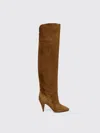 Casadei 120mm Suede Calfskin High-heeled Boots In Brown