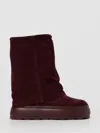 Casadei Charlie Brown Multi-layer Boots In Suede Woman In Burgundy