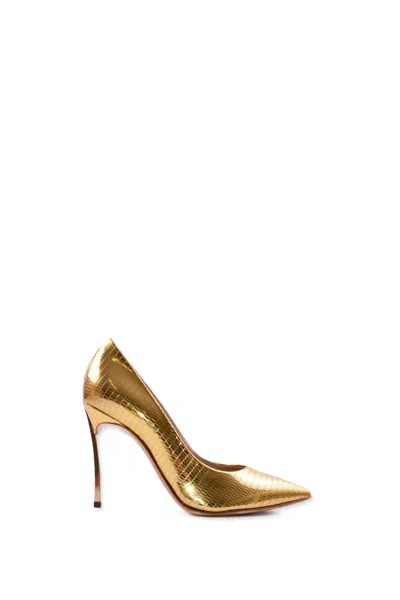Casadei Shoes With Heels In Golden