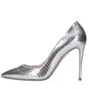 Casadei Silver Heels In Argento Chiari E Naturali