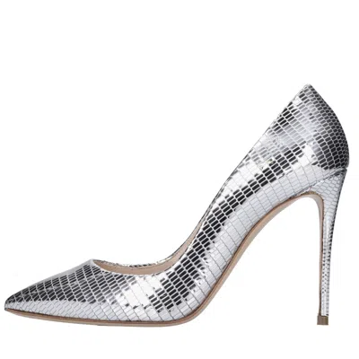 Casadei Silver Heels In Argento Chiari E Naturali