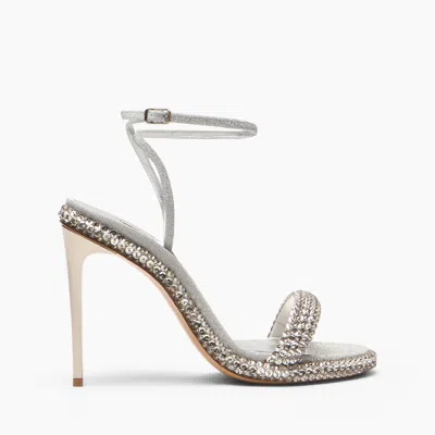 Casadei Sirio Heeled Sandals In Silver