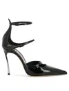 Casadei Super Blade Rachel Leather - Woman Pumps Black 40 In Black