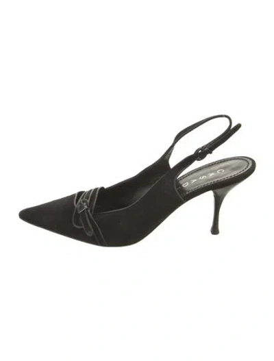 Pre-owned Casadei Slingback Pumps In Black/red