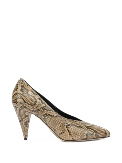 Casadei Snake-effect Leather Pumps In Animal Print