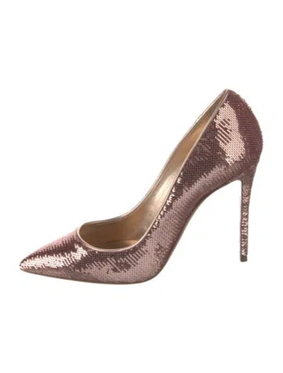 Pre-owned Casadei Snakeskin Animal Print Pumps In Pink