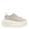 Casadei Platform Sneakers With Textured Upper In Multi