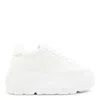Casadei White Leather Nexus Sneakers In White
