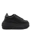 Casadei Low Top Platform Sneakers In Black