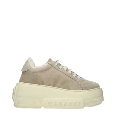 Casadei Sneakers Alpsenales Women Suede Beige In Multi