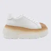 Casadei Nexus Toe Cap Sneakers In Bianco/nocciola