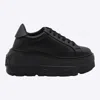 Casadei Low Top Platform Sneakers In Black