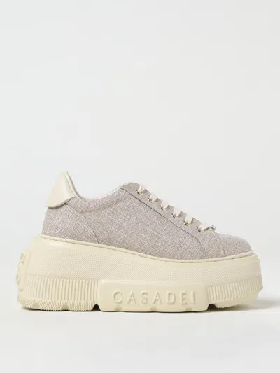 CASADEI SNEAKERS CASADEI WOMAN COLOR BEIGE,425147022
