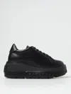 Casadei Low Top Platform Sneakers In Black