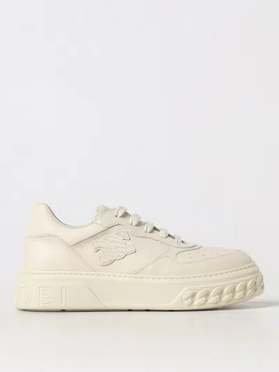 Casadei Woman Sneakers Cream Size 8 Leather In Neutral