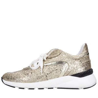Casadei Sneakers Golden In Oro Marroni