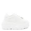 Casadei Low Top Sneakers Platform Sole In White
