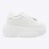 Casadei White Leather Sneakers In White