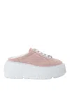 Casadei Pink Heeled Mules In Multi