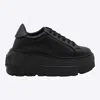 Casadei Low Top Platform Sneakers In Black