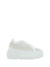 Casadei Nexus Hanoi Leather Sneakers In White