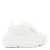 Casadei White Leather Nexus Sneakers In White