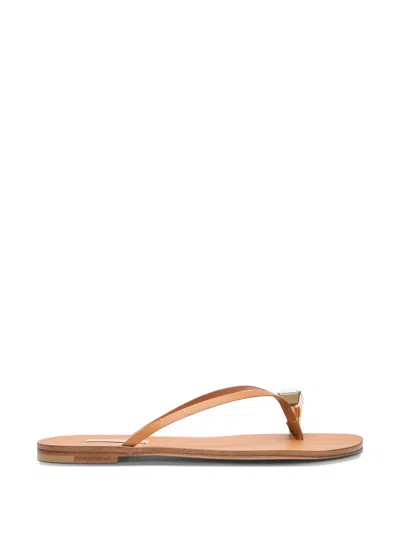 Casadei Soraya Leather Sandals In Brown