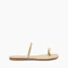 Casadei Soraya Solar Eclipse Flat Sandals - Woman Flats And Loafers Goldust 42 In Goldust
