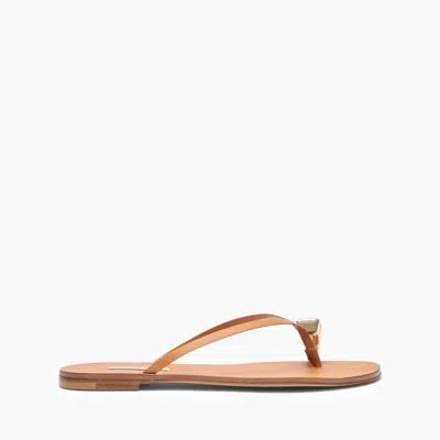 Casadei Soraya Thong Sandal - Woman Flats And Loafers Natural 40.5 In Multi
