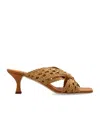 Casadei Square-toe Interwoven Sandals