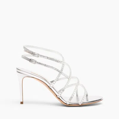 Casadei Starsway Cage Julia Sandals - Woman Sandals Silver 35