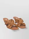Casadei Strappy Sandals With Mid Heel And Square Toe