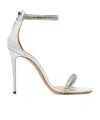 Casadei Julia Stratosphere Sandals In White Leather In White