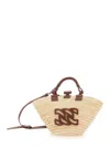 Casadei Brown Tote Bag With Removable Shoulder Strap And Logo Embroidery On The Front