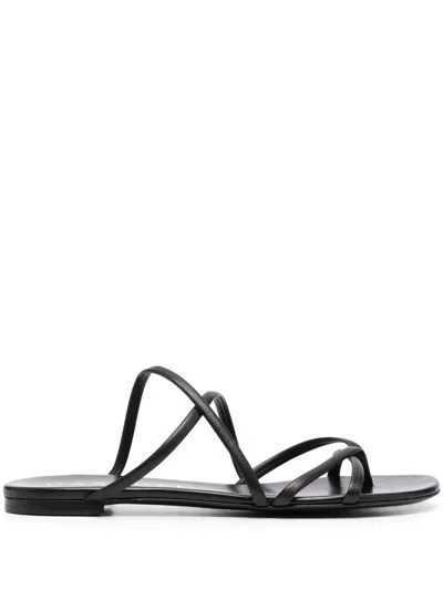 Casadei Minorca Flip-flops Shoes In Black