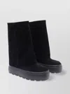 Casadei Black Boots With Turn-up With Platform
