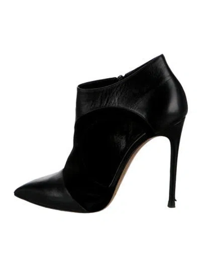 Pre-owned Casadei Suede Boots In Black