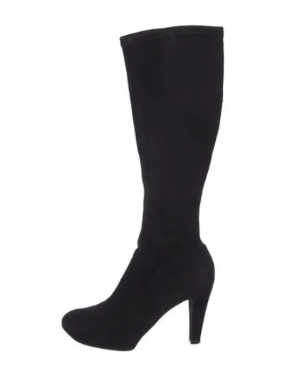 Pre-owned Casadei Suede Boots In Black