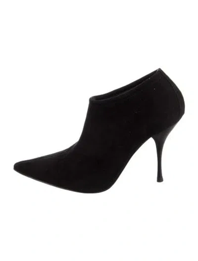 Pre-owned Casadei Suede Boots In Black